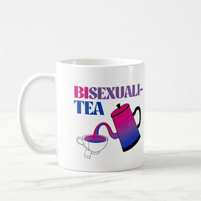 Bisexuali-tea Bisexualitea Kaffemugg (Vänster)