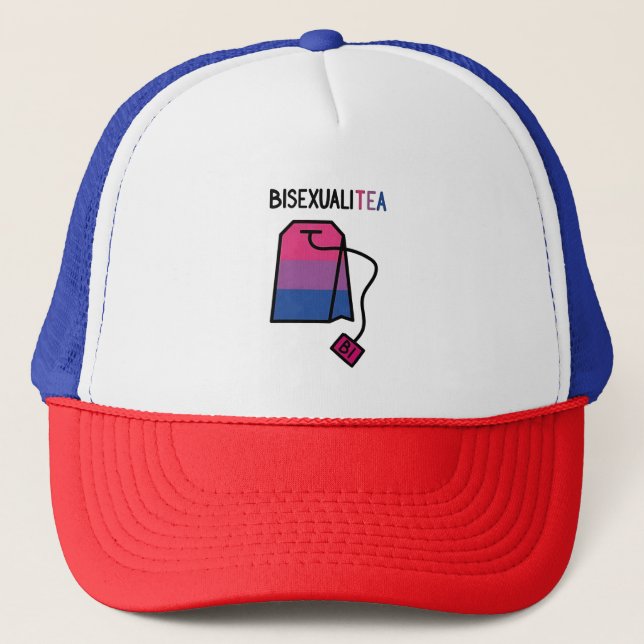 BisexualiTEA Bi Pridet Flagga Bisexual Tea Keps (Framsida)