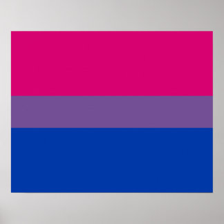 Bisexualitet flagga Poster