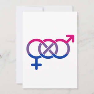Bisexualitet könssymbol julkort