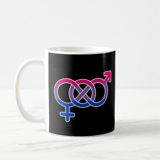 Bisexualitet könssymbol kaffemugg (Vänster)