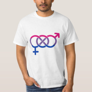Bisexualitet könssymbol t shirt