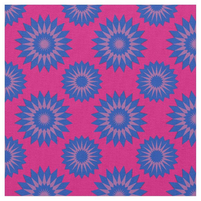 Bisexualitet pride färg/rosa blomma mönster tyg (Närbild)