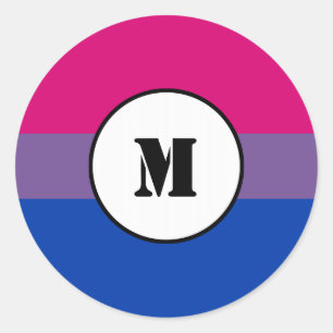 Bisexualitet pride flagga Stickers Runt Klistermärke
