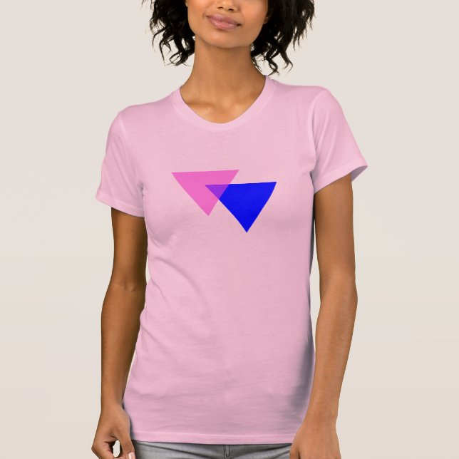 Bisexualitetssymbol T-Shirt (Framsida)