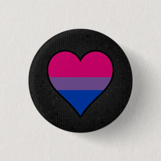 Bisexuality flag black button knapp