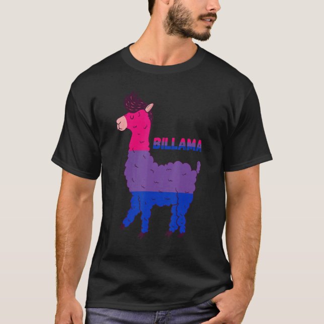 Bisexuality Llama Bisexual Flag Bi LGBTQ Bisexual  T Shirt (Framsida)