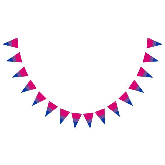 Bisexuality pride flag banner Bunting Flags Vimplar (Alla)