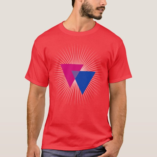 Bisexualitysymbol T-shirt (Framsida)
