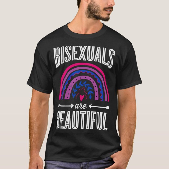 Bisexuals Are Beautiful Bisexual Pride Bohemian Ra T Shirt (Framsida)