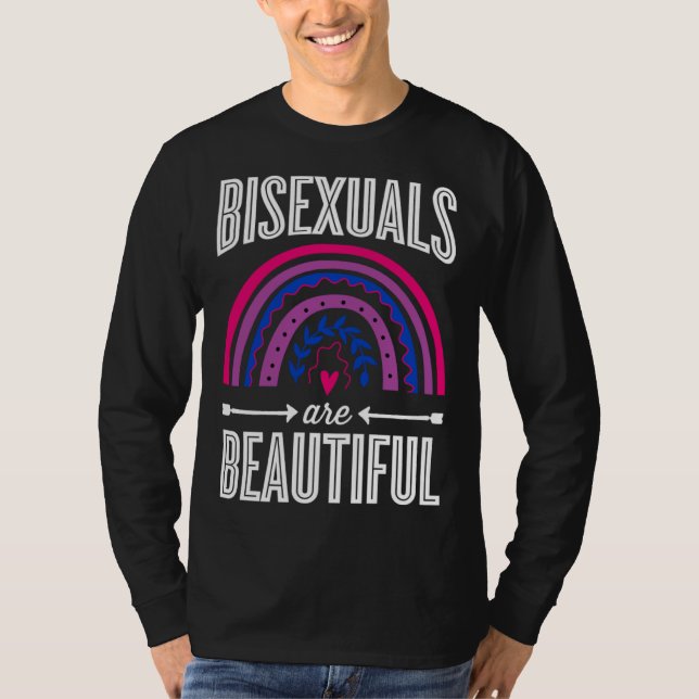 Bisexuals Are Beautiful Bisexual Pride Bohemian Ra T Shirt (Framsida)
