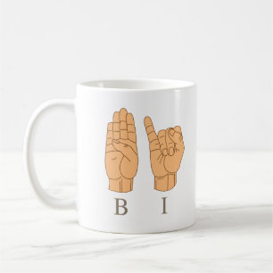 Bisexuell Bi-teckenspråk Kaffemugg