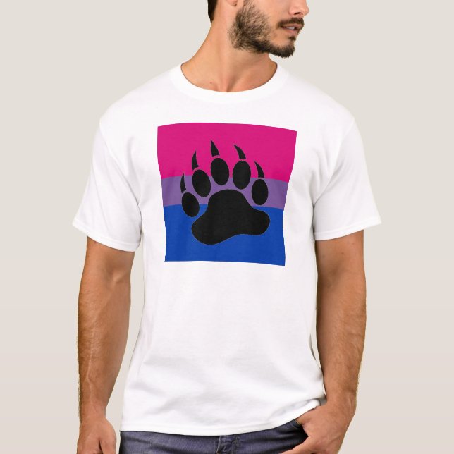 Bisexuell björnpride tee shirt (Framsida)