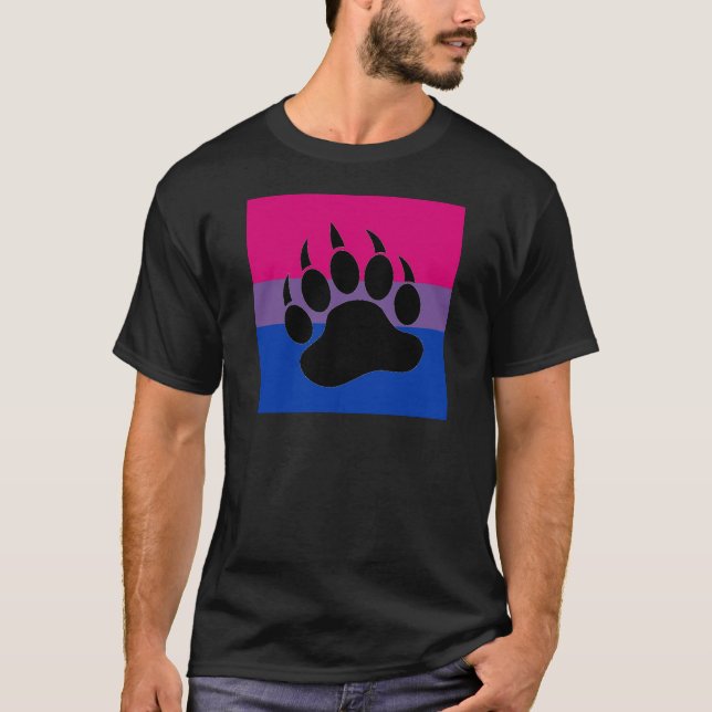 Bisexuell björnpride tee shirt (Framsida)