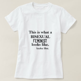 Bisexuell feministisk T-tröja Tee Shirt