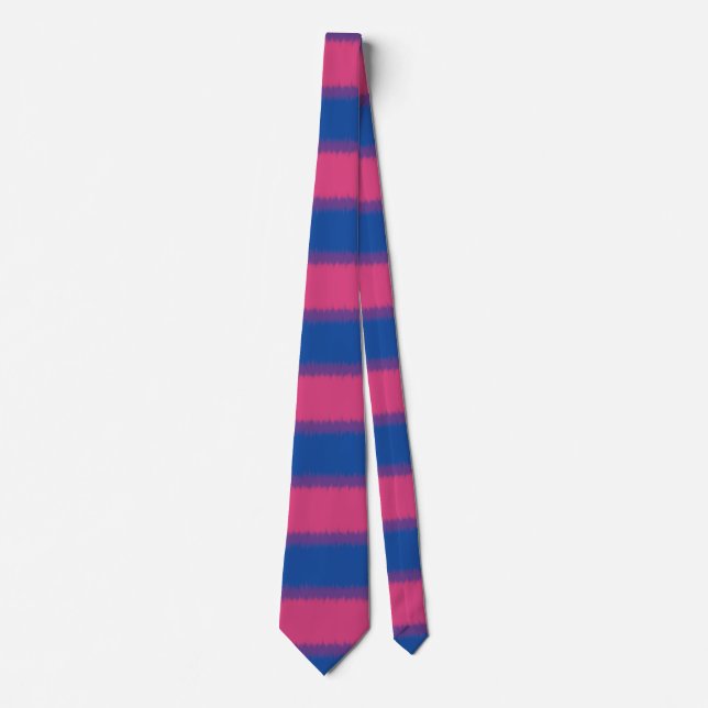 Bisexuell Flagga Bred Rand Halsduk Slips (Framsida)