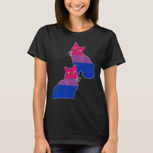 Bisexuell Flagga Katt Bi Pride Månad Lgbtqia Bise T Shirt