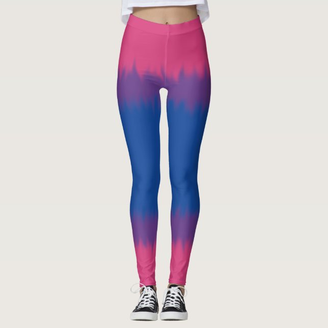 Bisexuell Flagga Leggings (Framsida)
