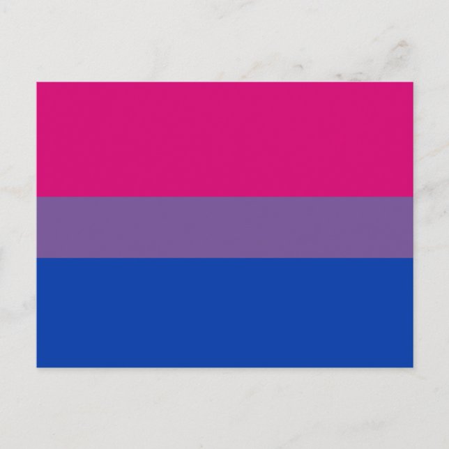 BISEXUELL FLAGGA ORIGINAL -.png Vykort (Framsida)