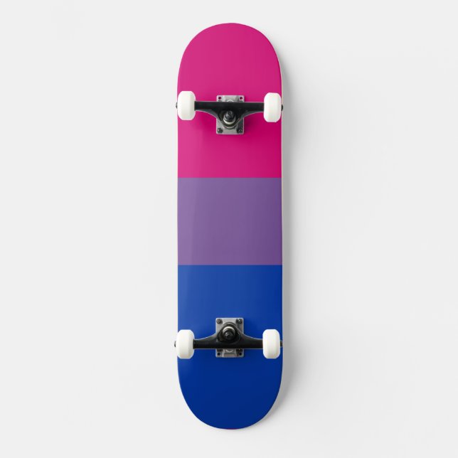 Bisexuell flagga skateboard bräda 21,5 cm (Framsida)