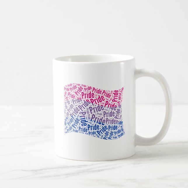 BISEXUELL FLAGGORDMÖNSTER KAFFEMUGG (Höger)