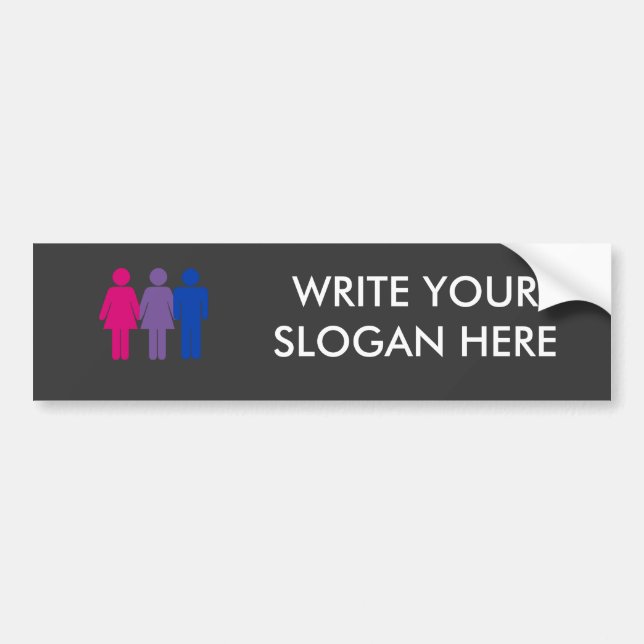 Bisexuell flicka bildekal (Framsidan)