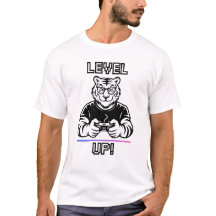 Bisexuell Gaymer Tiger Level Up Tröja