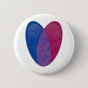 Bisexuell hjärta knapp