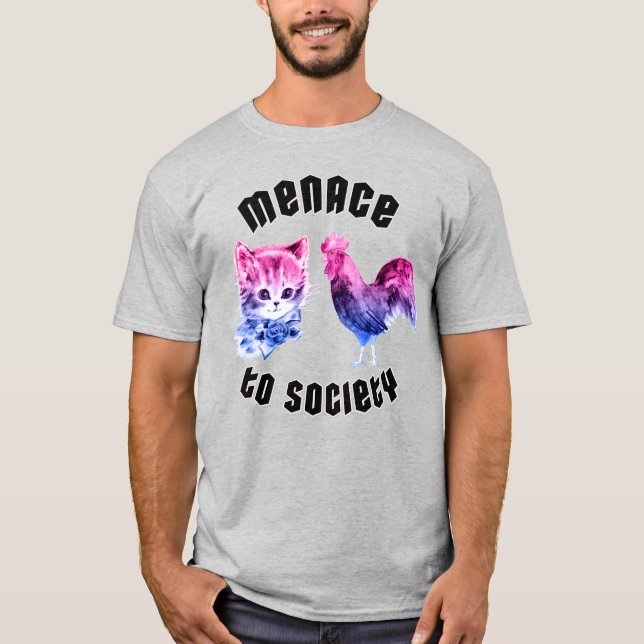 Bisexuell hot mot samhället t shirt (Framsida)