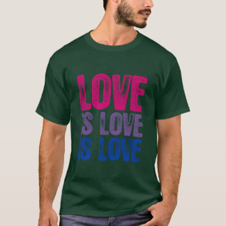 Bisexuell kärlek är kärlek är kärlek familj t shirt