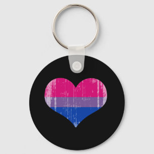 BISEXUELL KÄRLEK distressed.png Nyckelring