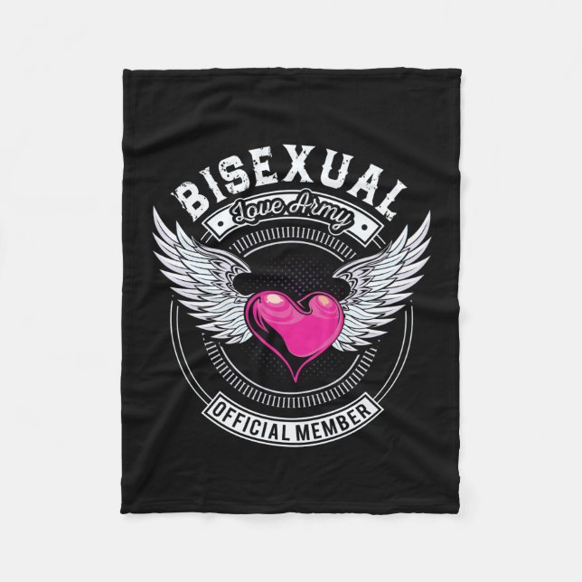 Bisexuell kärlekarméfilt fleecefilt (Framsidan)