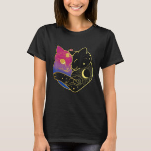 Bisexuell katt hjärta Bi Pride Flagga Lgbt Gay Fes T Shirt