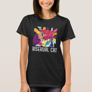 Bisexuell kattägare regnbågsstolthet bisexualitet  t shirt