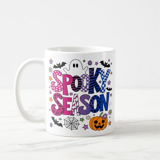 Bisexuell Kuslig Säsong Halloween Kaffemugg (Vänster)