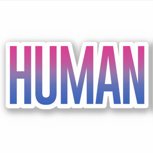 Bisexuell människa klistermärken (Framsida)