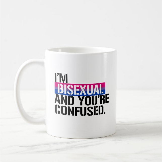 Bisexuell person beskådar - I-förmiddagbisexuell Kaffemugg (Vänster)