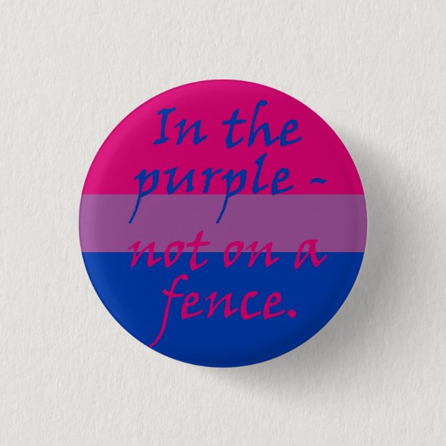 Bisexuell person - inte på ett staket knapp (Framsida)