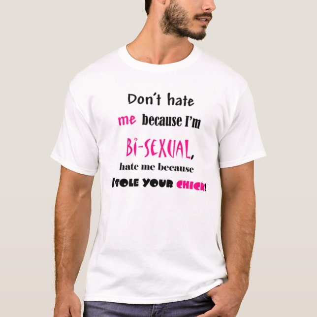 Bisexuell person tee shirt (Framsida)
