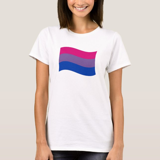 Bisexuell Pride-banner Tee Shirt (Framsida)