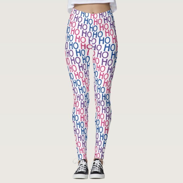 Bisexuell Pride Ho Ho Ho-mönsterleggings Leggings (Framsida)
