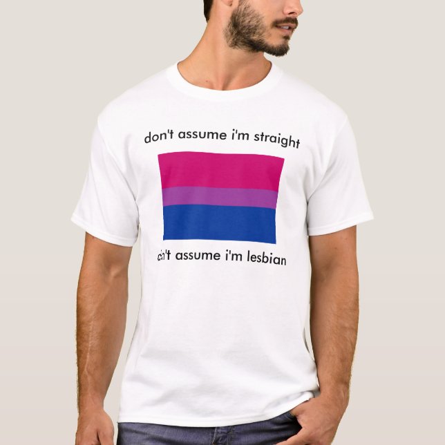 bisexuell pride t-shirt (Framsida)