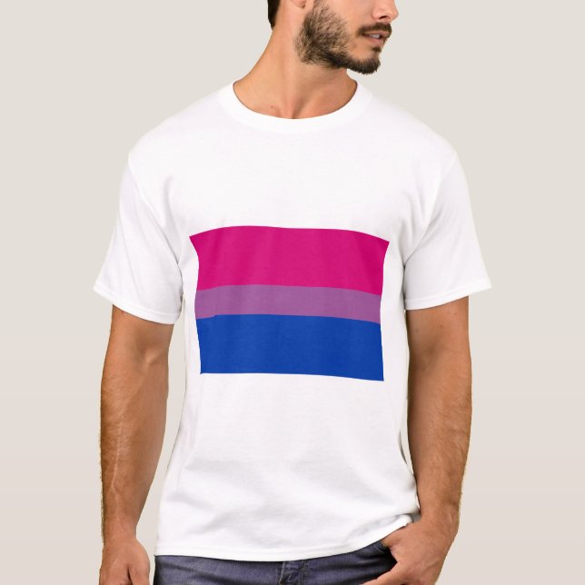 Bisexuell Pride T Shirt (Framsida)