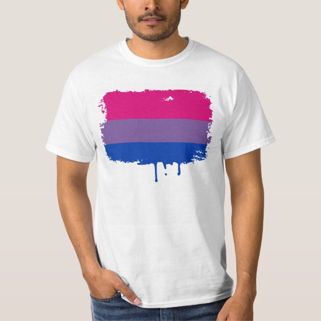 Bisexuell pride tee shirt (Framsida)