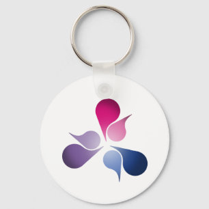 BISEXUELL PRIDEBRISTNING NYCKELRING