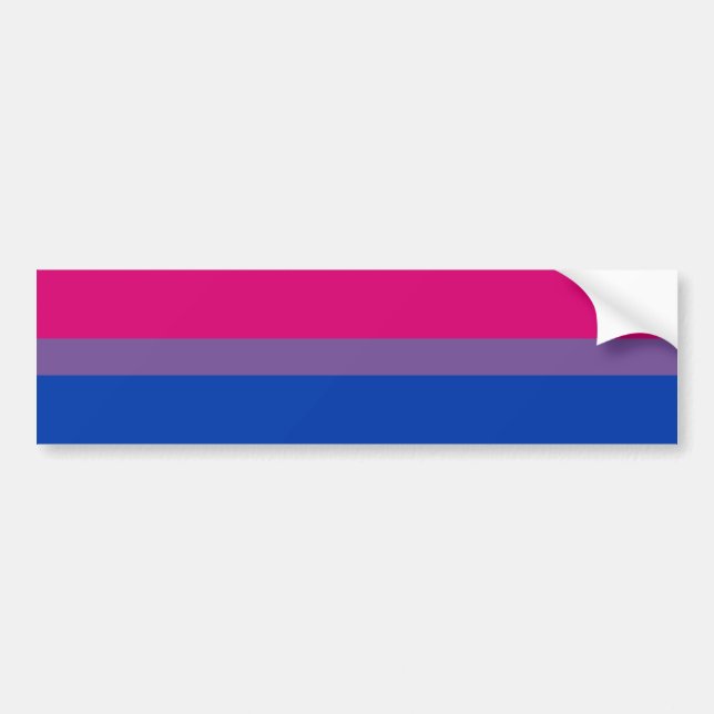 Bisexuell prideflagga bildekal (Framsidan)
