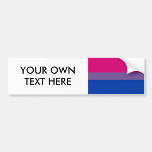 Bisexuell prideflagga bildekal