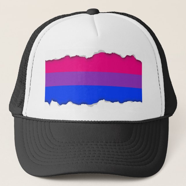 Bisexuell prideflagga keps (Framsida)
