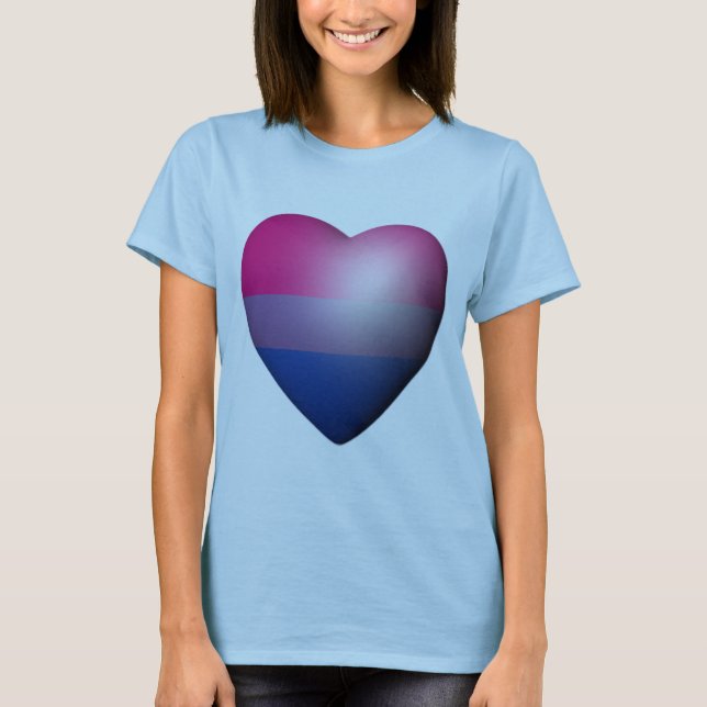 BISEXUELL PRIDEHJÄRTA --.png Tee Shirt (Framsida)