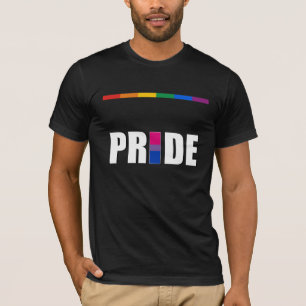 BISEXUELL PRIDEORDFLAGGA TEE SHIRT
